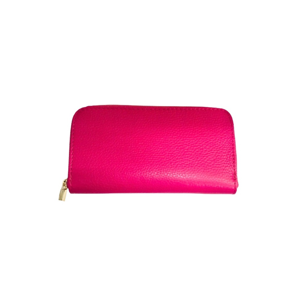 Italian Leather Zip Wallet